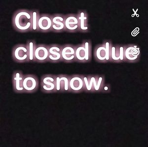 NOT FOR SALE: SNOW STORM